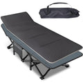 Heavy-Duty Folding Camping Cot with Removable Cushion for Adults
