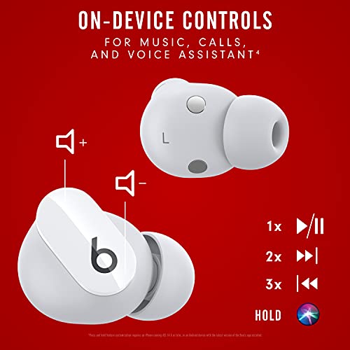 Beats Studio Buds True Wireless Noise Cancelling Earbuds White Without AppleCare+