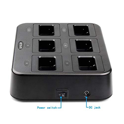 Retevis RT21/H-777S Six-Way Radio Charger - Multi-Unit Rapid Gang Charging Station