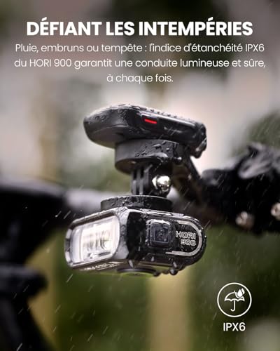 MagicShine Hori 900 & SEEMEE 50 V2.0 Bike Light Set with Wireless Remote, Waterproof Front & Rear Lights for Night Riding
