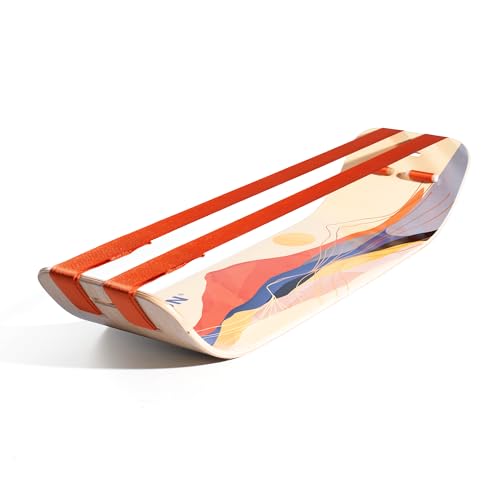 GIBBON SlackBoard Plus Balance Board for Kids & Adults - Sunrise Plus, 2-Line Setup