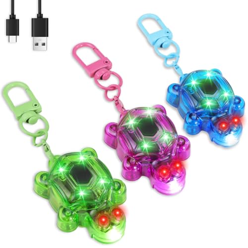 Rechargeable LED Mini Flashlight Keychain with 7 Modes & SOS Emergency Light