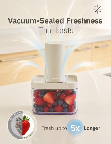 Vacuum Food Storage Containers Set with Handheld Sealer - 5 Pieces