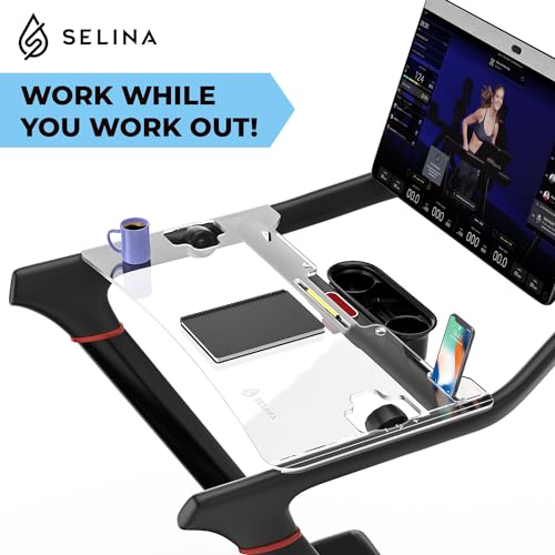 Selina Laptop Tray for Peloton Tread - Treadmill Desk & Phone Holder