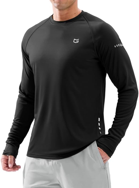 Skiennix Men's Long Sleeve Sun Protection Shirt - UPF 50+ | Lightweight & Breathable