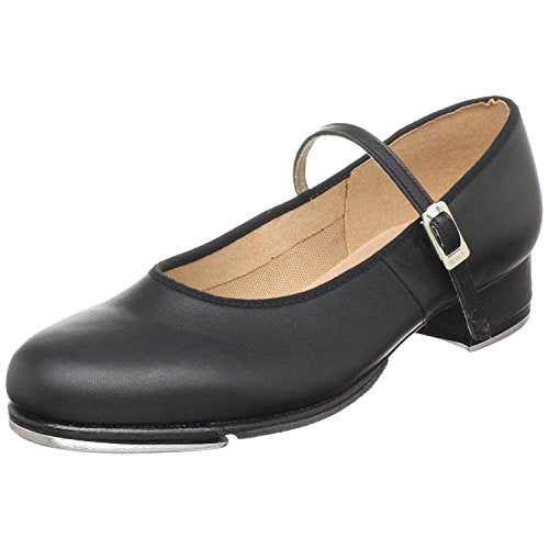 Children's Tap Shoes - Leather Tap-On Shoes for Kids, Narrow Fit, Black - Bloch