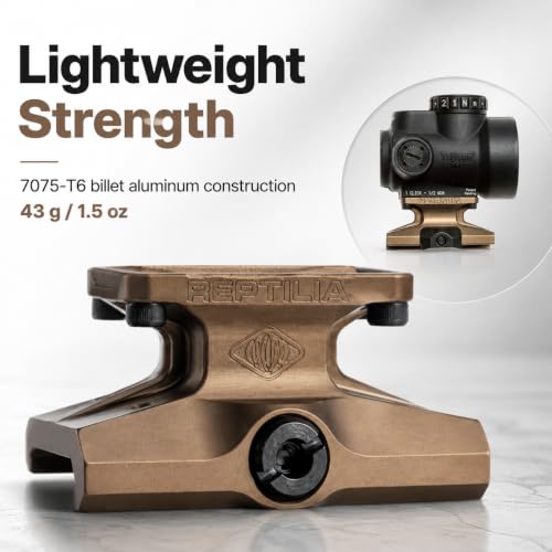 Reptilia DOT Mount Lower 1/3 Co-Witness for Trijicon MRO FDE Flat Dark Earth Anodized