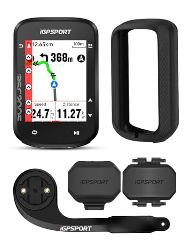 iGPSPORT BSC200S GPS Bike Computer Bundle - Wireless Navigation, 2.4" Screen, Waterproof