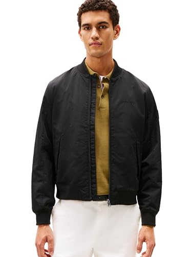 Tommy Hilfiger Men's Black Lightweight Waterproof Bomber Jacket Medium
