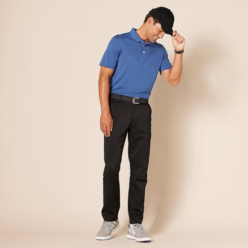 Men's Straight-Fit Golf Pants with All-Day Stretch - Black, 38W x 30L