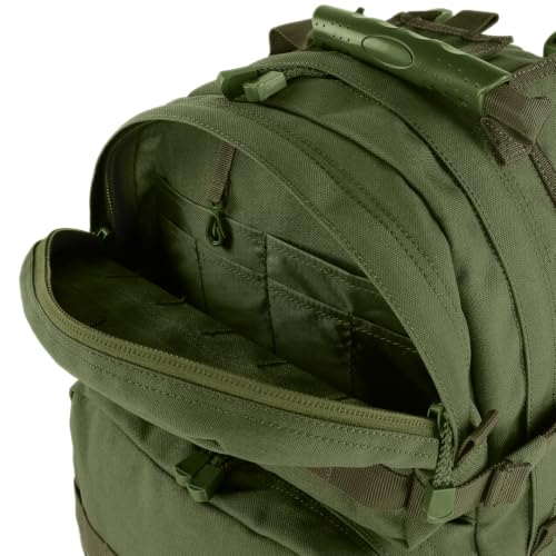 Condor Outdoor Medium Black Backpack with Compression Straps & Padded Handle