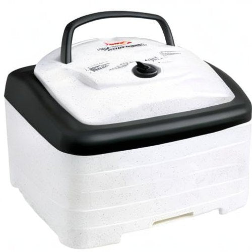 Nesco FD-80A Square Shaped Food Dehydrator, For Snacks, Fruit, Beef Jerky, White