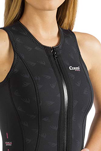 Cressi Short Neoprene Wetsuit for Swimming & Snorkeling - Medium Black