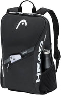 HEAD Tour Tennis Backpack 25L - Black, Racquet & Gear Storage