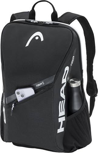 HEAD Tour Tennis Backpack 25L - Black, Racquet & Gear Storage