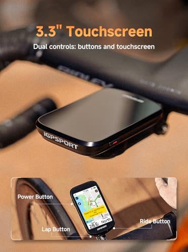iGPSPORT BSC500 GPS Bike Computer with 3.3'' Touch Screen Voice Navigation - Variation BSC500