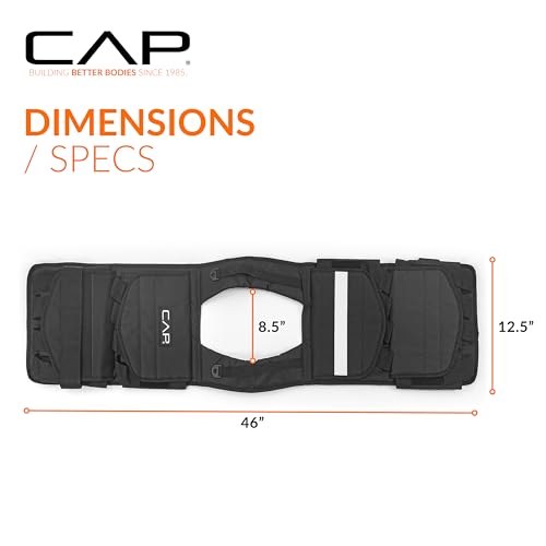 CAP Adjustable 40 lb Weighted Vest for Strength Training & Running