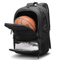 Large Sports Backpack with Ball & Shoe Compartments for Basketball, Soccer, Volleyball