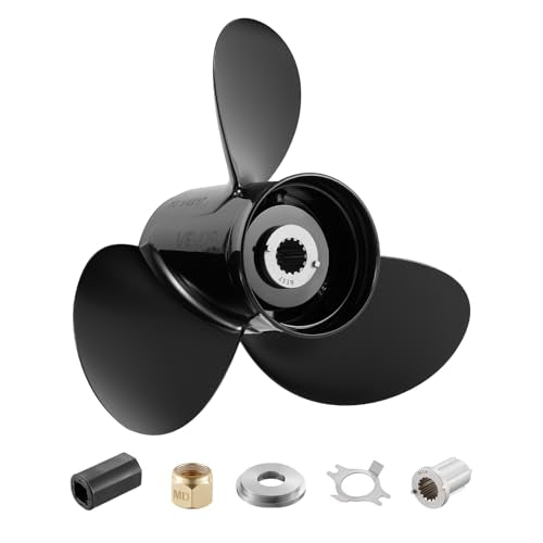 OEM Aluminum Outboard Propeller 15 Spline RH 3-Blade for Mercury 40-140 HP - Variation 48-77344A45