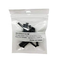 Mike-Tennis Grommets Universal Tennis Racket 3.2x25mm Grommets Eyelets Replacement Accessories Gear Equipment - Black 15pcs/Pack