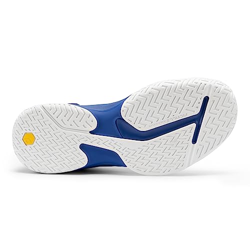 FitVille Wide Pickleball Shoes for Men - Royal Blue, 10.5 Wide Tennis Sneakers for All Courts