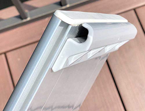 95cm Aluminum Boat Seat for Inflatable Sport Boats - Adjustable Slide-On Bench