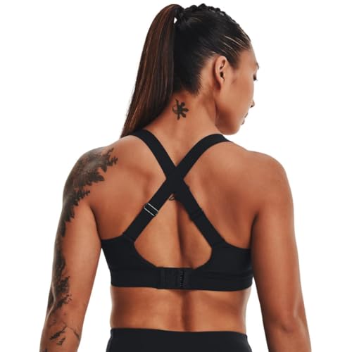 Under Armour Women's Continuum High Impact Sports Bra Medium Black Silver
