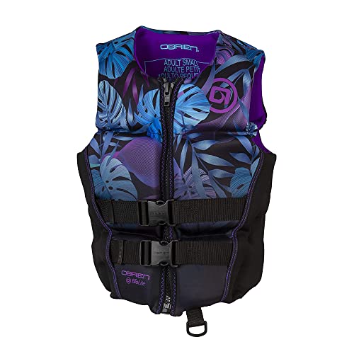 Women's Flex V-Back Neoprene Life Jacket - Purple Floral, Medium