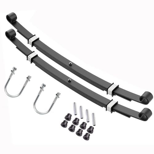 Heavy Duty Rear Leaf Spring Kit for Club Car Precedent Golf Cart, 4-Leaf Design