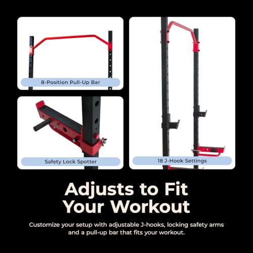 Sunny Health & Fitness Full Size Power Rack for Home Strength Training