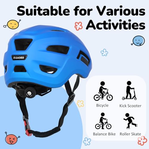 Kids Bike Helmet, Small Blue - Infant to Little Children, Adjustable, CE & ASTM Certified
