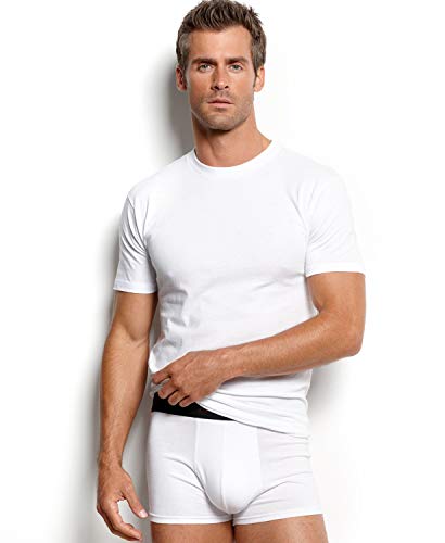 Heavyweight Cotton Crew Neck T-Shirts Pack of 3 - White