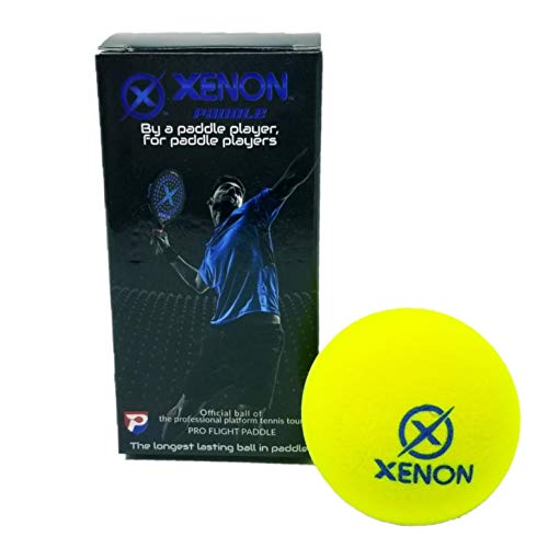 X Xenon Platform Tennis Balls - Dozen (12 Balls) Bright Yellow, Official Tour Quality