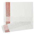 Extra Large Golf Towel 22x44 Inches White Red Stripes Cotton Polyester Blend - Caddy Towel