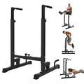 Yes4All Black Adjustable Dip Stand with Push-Up Handles, 500 lb Capacity