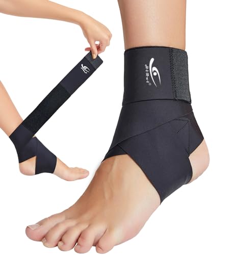 Ultrathin High-Elastic Ankle Wraps Brace for Men Women Kids - Black Small Pack of 2