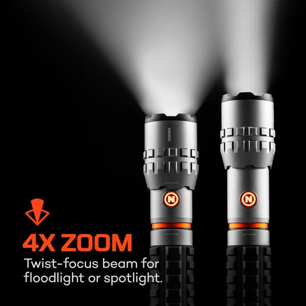 NEBO SLYDE King 4K LED Flashlight & Work Light, Rechargeable, Waterproof