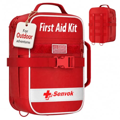 Large Car and Outdoor First Aid Kit - Color-Coded & Labeled, Emergency Supplies