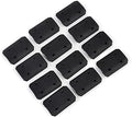 Skiennix Lightweight Ergonomic Polymer Rail - Pack of 12 | Durable Black Design for Optimal Comfort