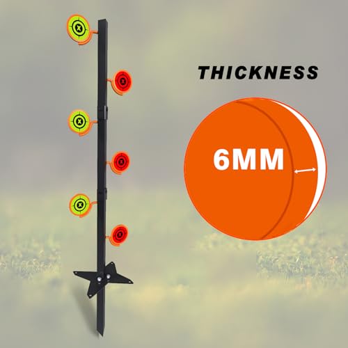 Aimax Outdoor Dueling Tree Target Kit for .22 Rimfire - 6 Targets, Steel Shooting Practice