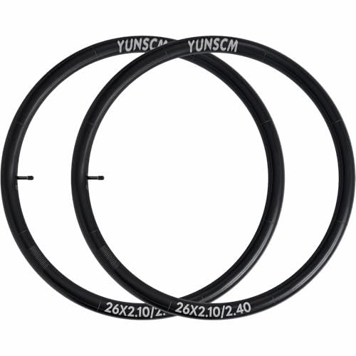 Heavy Duty Bike Inner Tubes 26x2.10-2.40 with Schrader Valve - Pack of 2