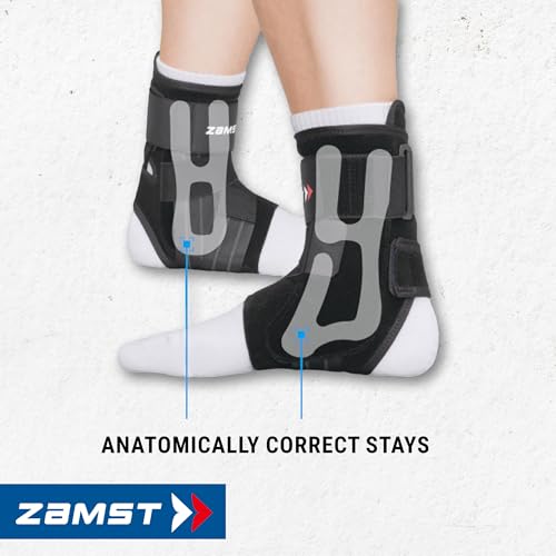 Zamst A1 Strong Ankle Support Brace Left Black - Sports Sprain Recovery