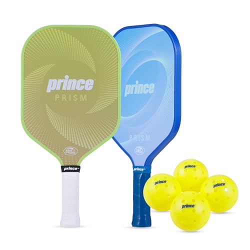 Prince Complete Pickleball Set for 6 Players - Graphite Paddles & Precision Balls - Ideal for All Skill Levels - Variation: Graphite Paddles
