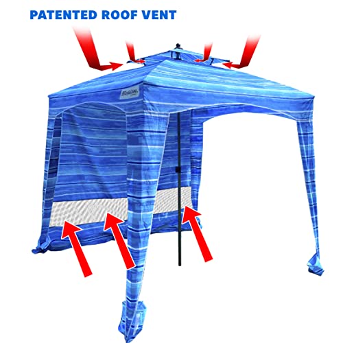 EasyGo Cabana Beach Blue - Portable 6' x 6' Shade for Beach & Outdoors