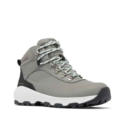 Columbia Newton Wander Leather Walking Shoes 7.5 Quarry Green
