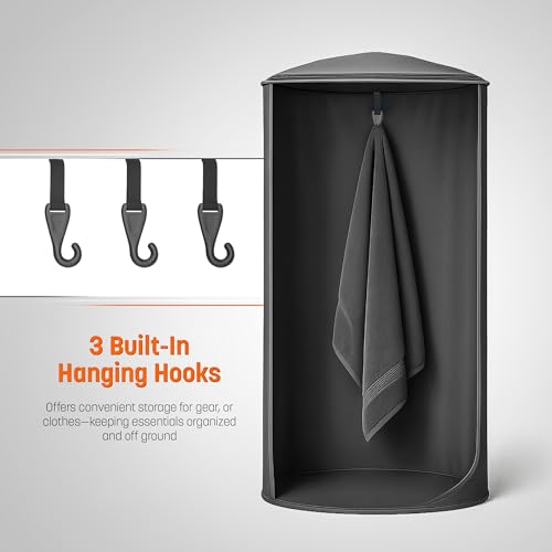 RANGLAND Black Portable Privacy Tent for SUV Liftgate, Camping, Beach & Shower