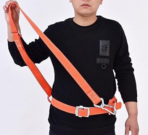 Woovaash Tree Climbing Spikes - 304 Stainless Steel Tree Climbing Gear W/Belt　Clmbing Tools Adjustable Climbing Tree Non-Slip Pedal for Hunting Observation,Picking Fruit 17.6in （Brown）