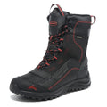ROCKMARK Men's Waterproof Snow Boots Red 9 - Warm Mid-Calf Outdoor Winter Shoes
