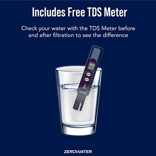 ZeroWater 3-Pack Replacement Water Filter Cartridges - Pack of 6, 2 Sets of 3
