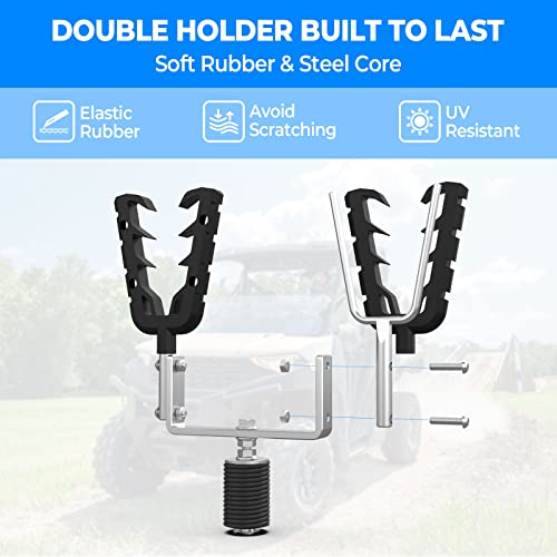 UTV Tool Rack for 1-7/16 Inch Tie-Down Holes Cargo Bed Mounting